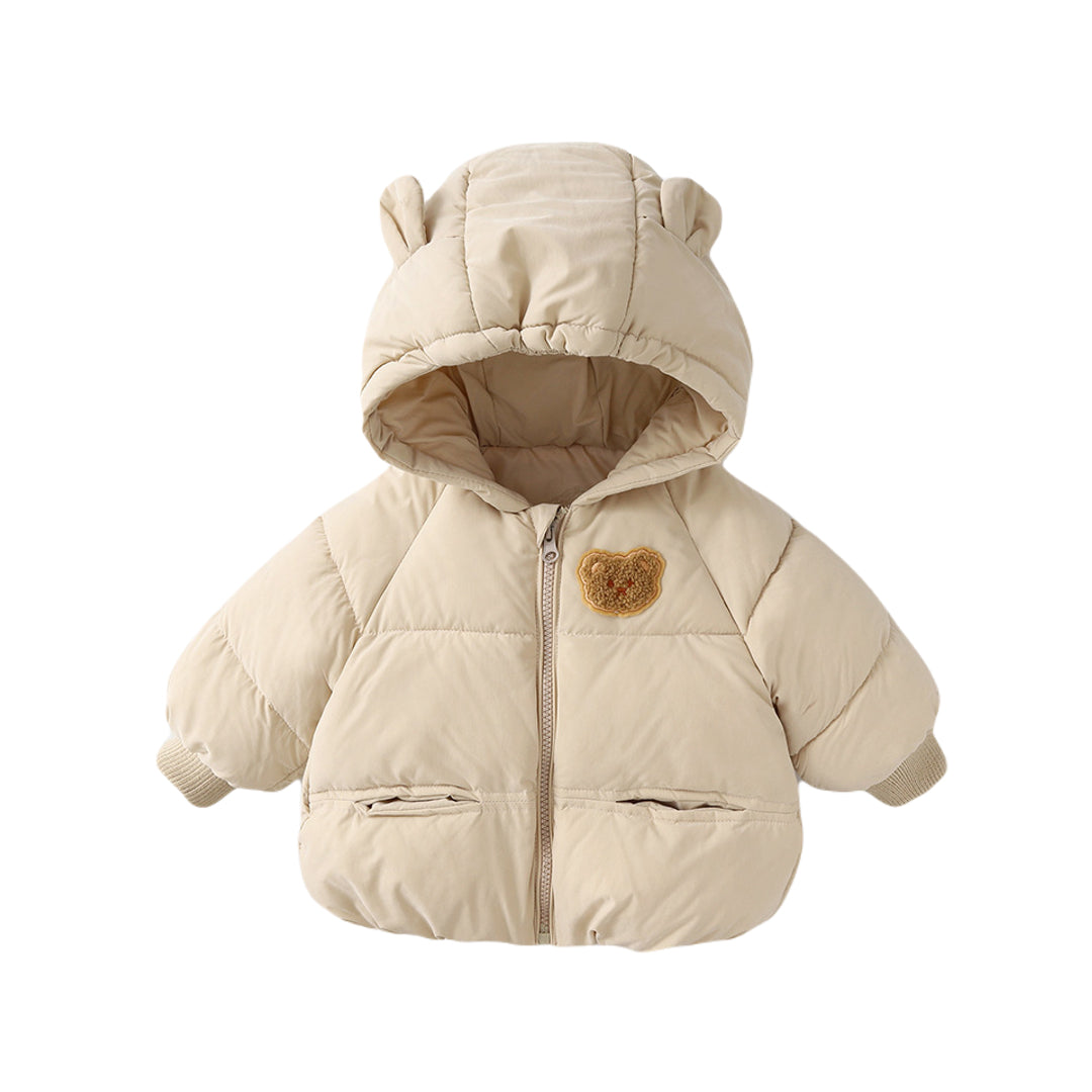 Apricot Teddy Bear Hooded Jacket