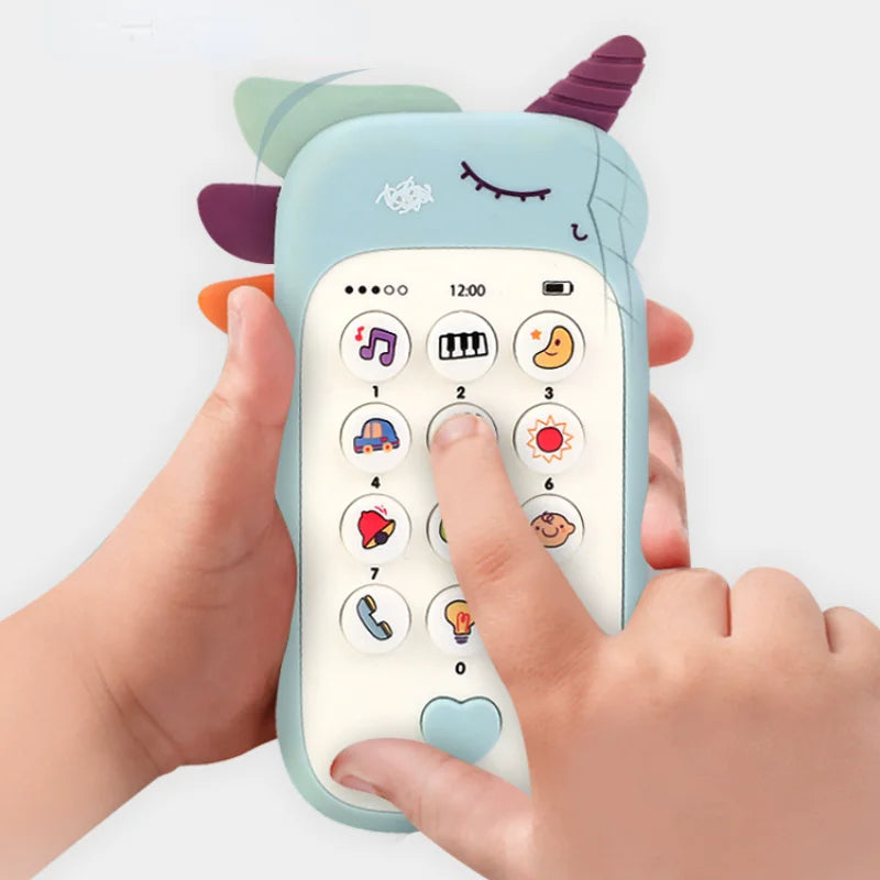 Baby Phone Toy with Music and Teether