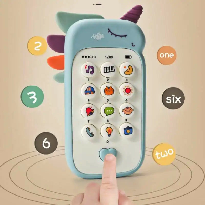 Baby Phone Toy with Music and Teether