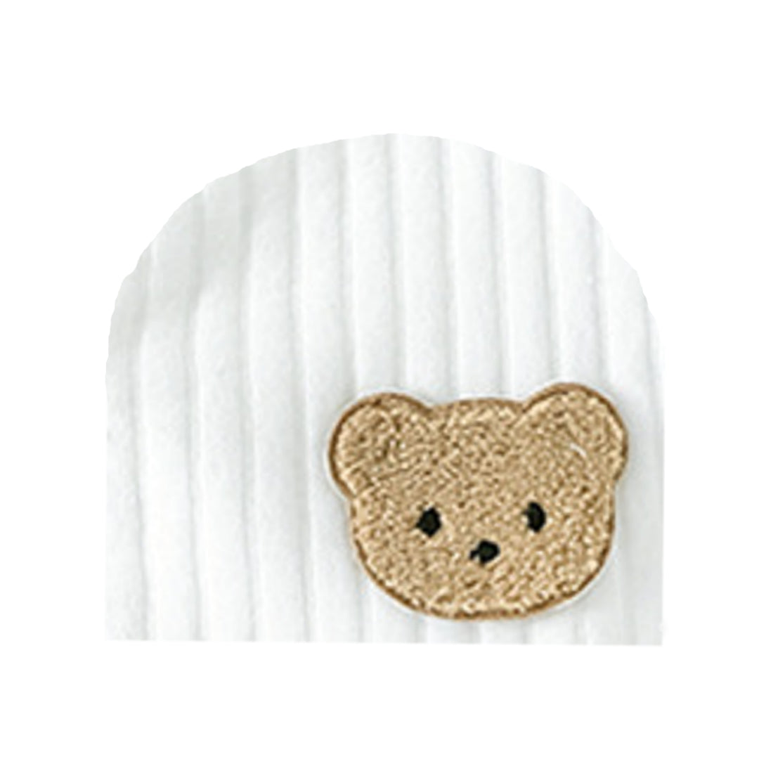 Baby Beanie Bear - White