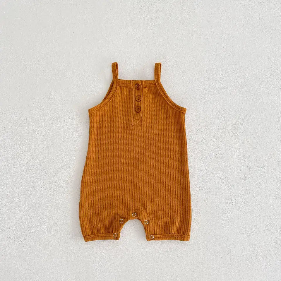 Winter Chic: Baby Cozy Tan Jumpsuit