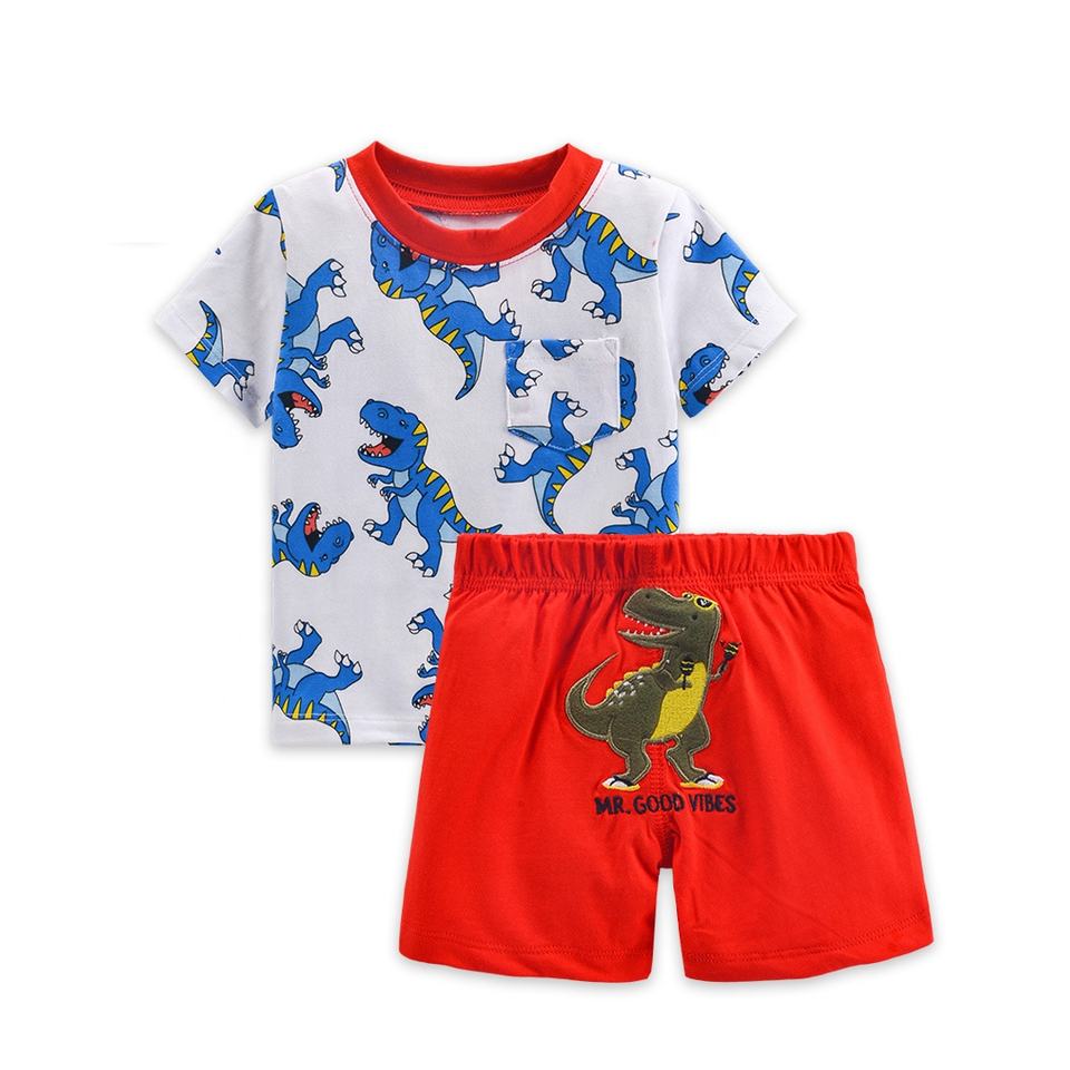 Lullaby Threads Dino Adventure Print Baby Boy 2-Piece Set - Australia