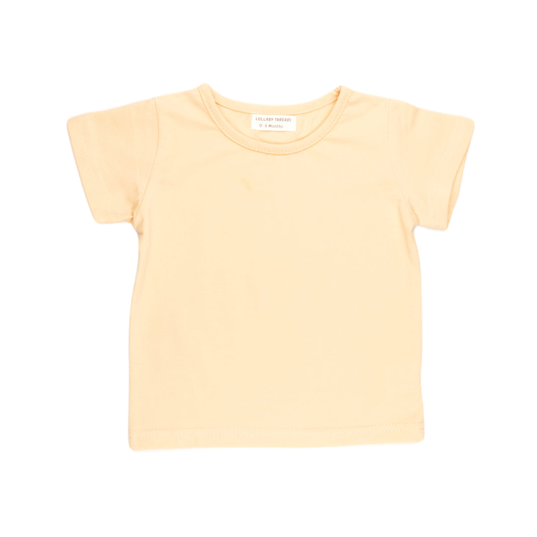 Pure Comfort: Baby Neutral Half Sleeve T-Shirt Beige