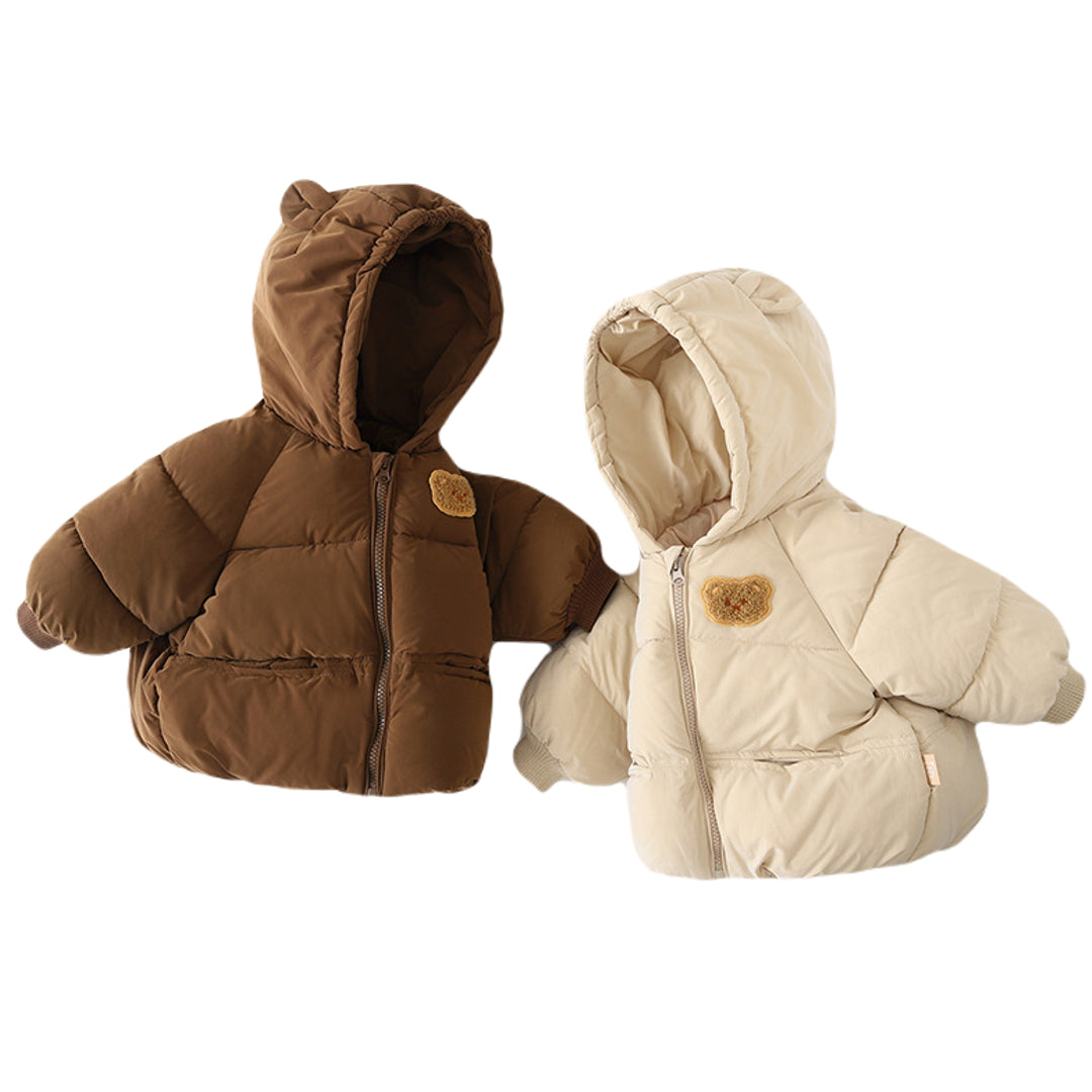 Apricot Teddy Bear Hooded Jacket